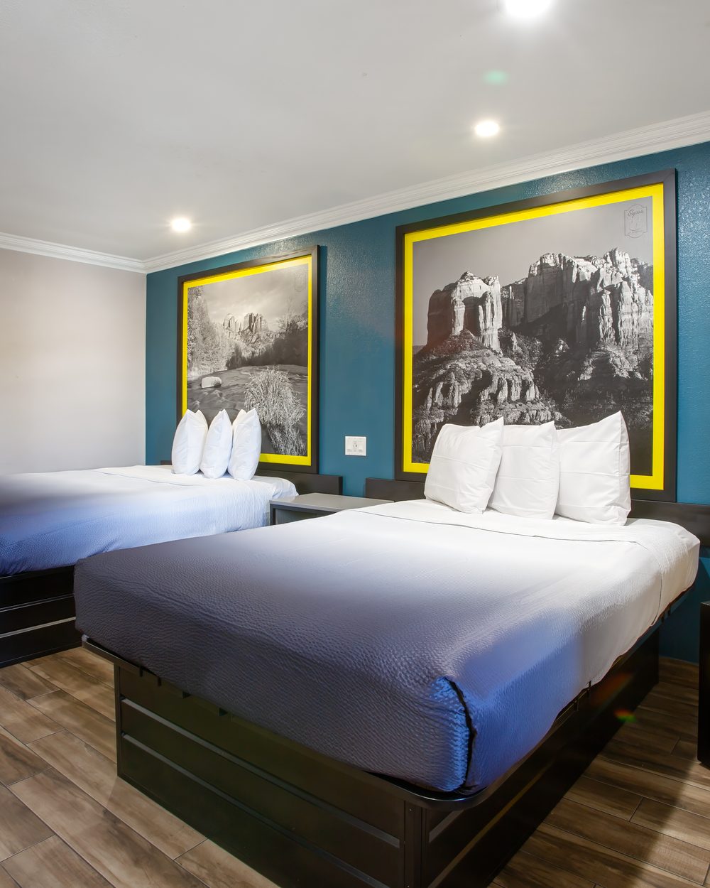 Renovated double queen guestroom at Super 8 Mesa